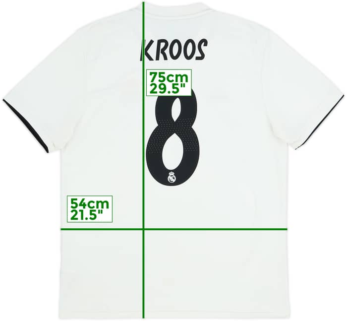 2018-19 Real Madrid Home Shirt Kroos #8 - 6/10 - (L)