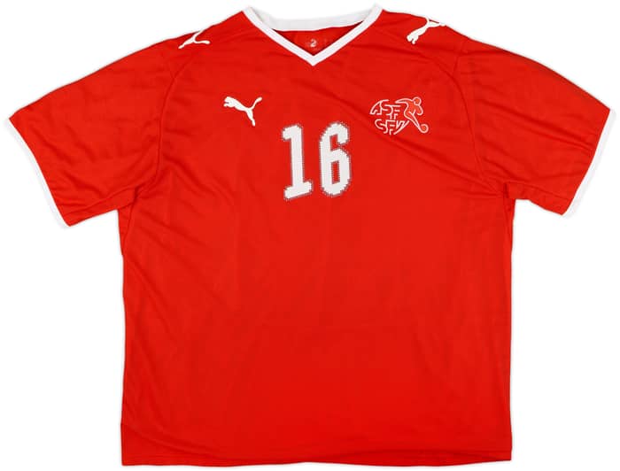 2008-10 Switzerland Home Shirt Barnetta #16 - 7/10 - (L)