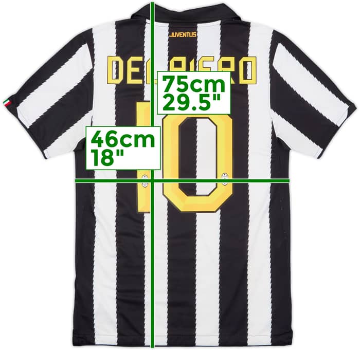 2011-12 Juventus Home Shirt Del Piero #10 - 6/10 - (S)