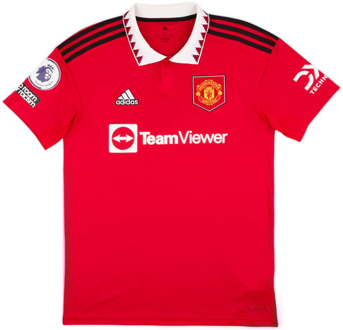 2022-23 Manchester United Home Shirt Malacia #12 - 9/10 - (M)