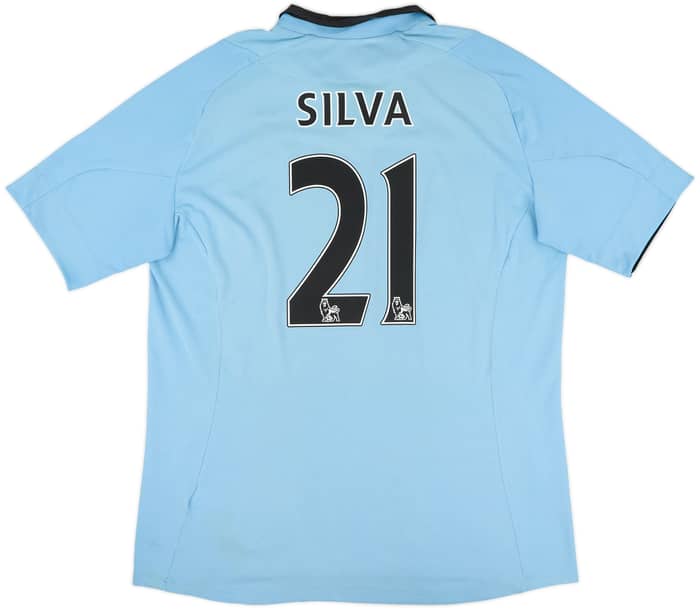 2012-13 Manchester City Home Shirt Silva #21 - 6/10 - (L)
