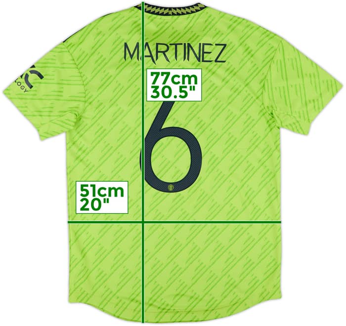 2022-23 Manchester United Authentic Third Shirt Martinez #6 - 10/10 - (M)