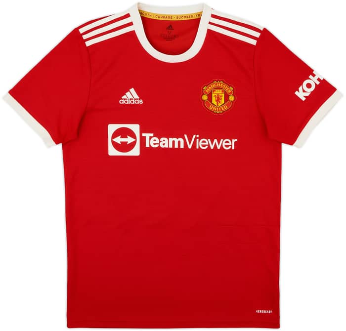 2021-22 Manchester United Home Shirt B.Fernandes #18 - 7/10 - (M)
