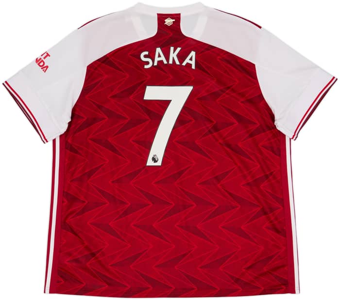 2020-21 Arsenal Home Shirt Saka #7 - 8/10 - (3XL)