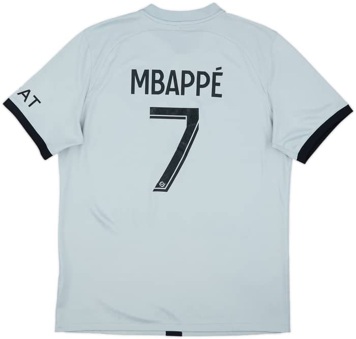2022-23 Paris Saint-Germain Away Shirt Mbappe #7 - 8/10 - (L)