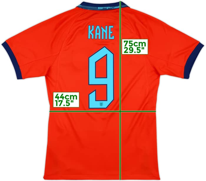 2022-23 England Away Shirt Kane #9 - 10/10 - (S)