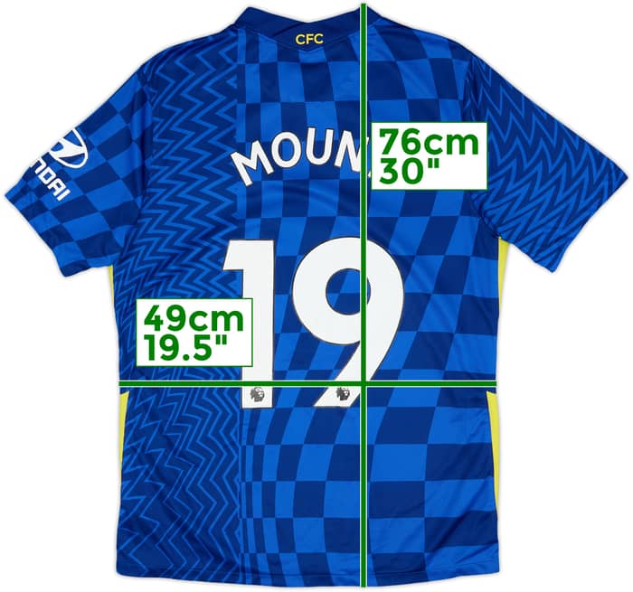 2021-22 Chelsea Home Shirt Mount #19 - 6/10 - (L)