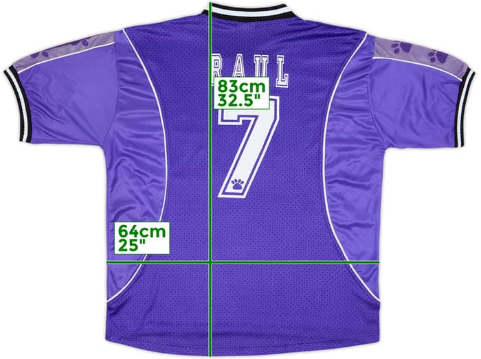 1997-98 Real Madrid Away Shirt Raul #7 - 5/10 - (XXL)