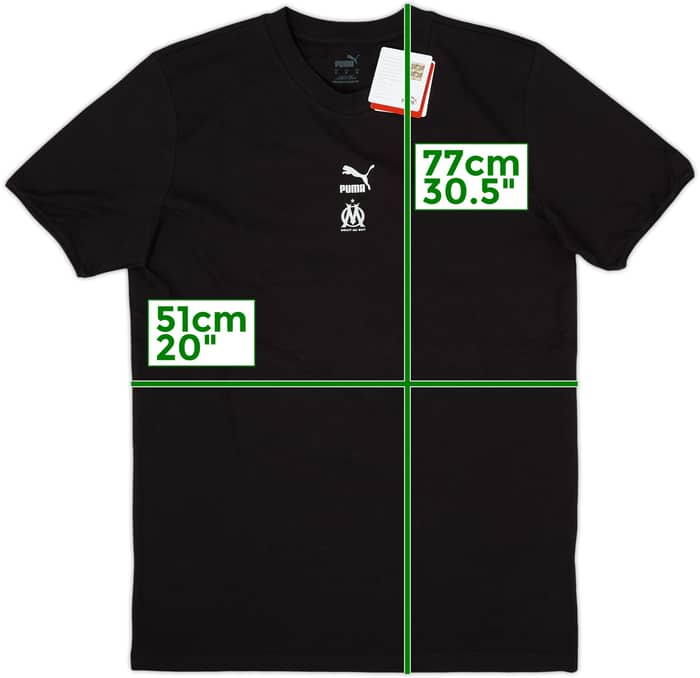 2020-21 Olympique Marseille Puma Playera de algodón (M)
