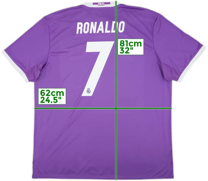 2016-17 Real Madrid Away Shirt Ronaldo #7 (XXL)