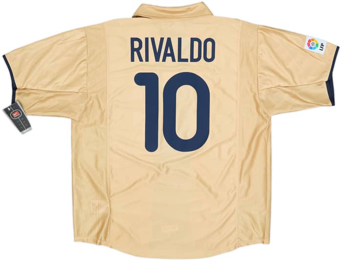 2001-03 Barcelona Away Shirt Rivaldo #10 (XL)