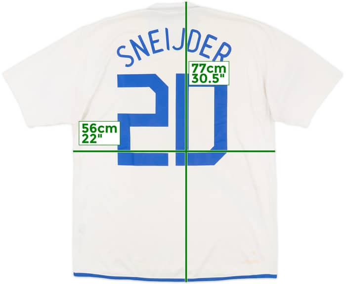 2006-08 Netherlands Away Shirt Sneijder #20 - 6/10 - (L)