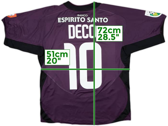 2003-04 Porto Away Shirt Deco #10 - 6/10 - (M)