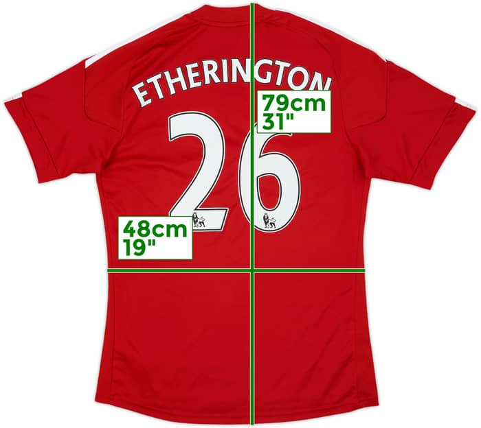 2010-11 Stoke City Home Shirt Etherington #26 - 7/10 - (M)