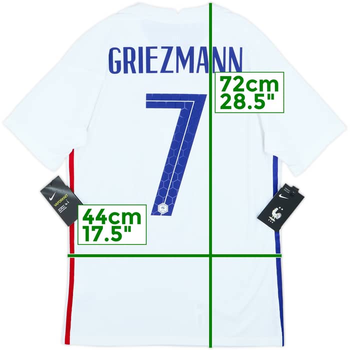 2020-21 France Authentic Away Shirt Griezmann #7 (S)