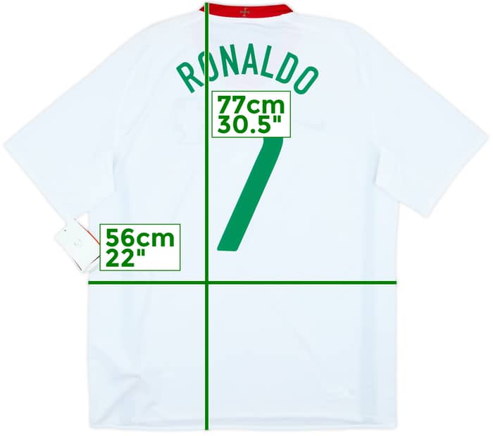 2008-10 Portugal Visitante Camiseta Ronaldo #7 (L)