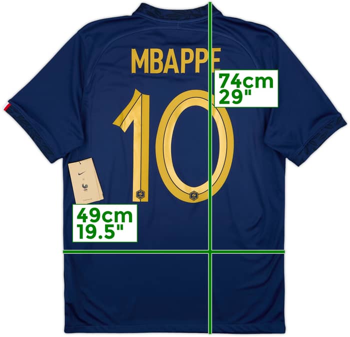 2022-23 France Home Shirt Mbappe #10 (M)