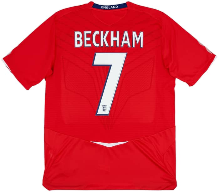 2008-10 England Away Shirt Beckham #7 (L)