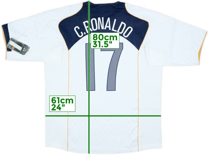 2004-06 Portugal Away Shirt C.Ronaldo #17 (XL)