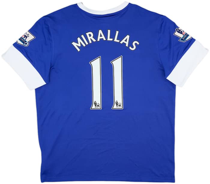 2012-13 Everton Home Shirt Mirallas #11 - 7/10 - (XL)