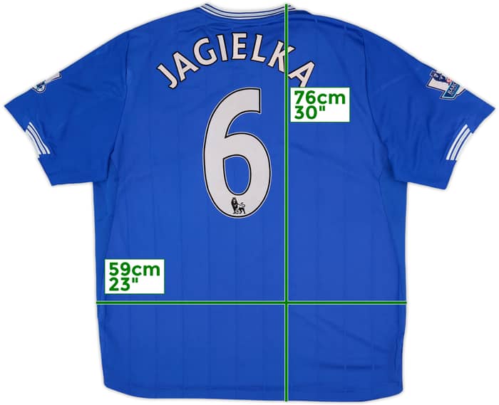 2009-10 Everton Home Shirt Jagielka #6 - 7/10 - (XL)