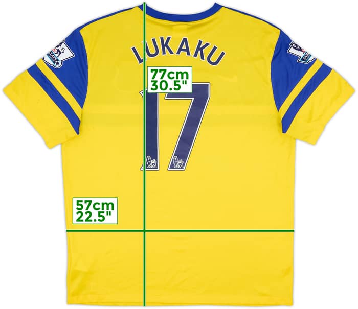 2013-14 Everton Away Shirt Lukaku #17 - 7/10 - (XL)