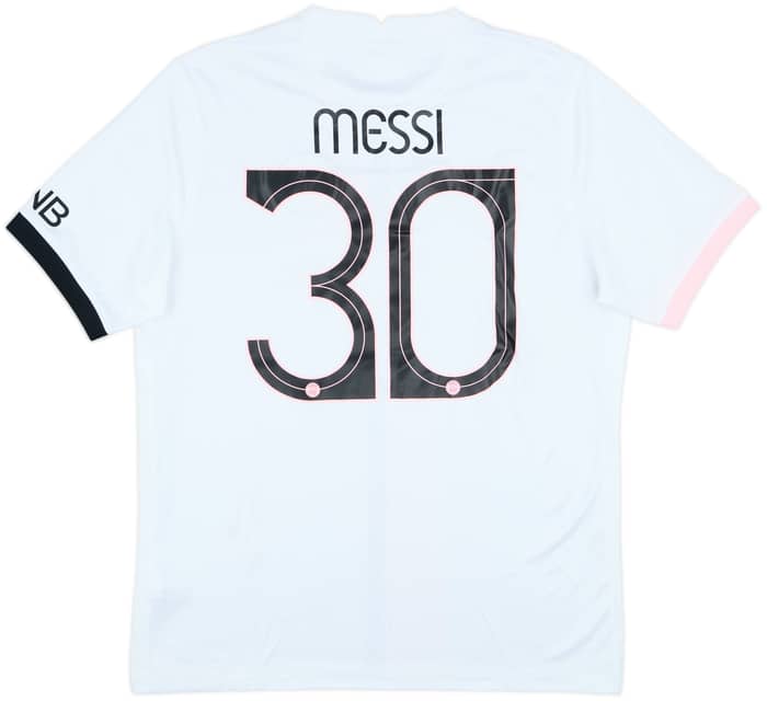 2021-22 Paris Saint-Germain Away Shirt Messi #30 - 8/10 - (L)