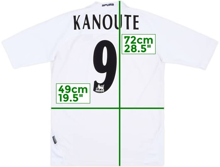 2004-05 Tottenham Home Shirt Kanoute #9 - 7/10 - (XL)