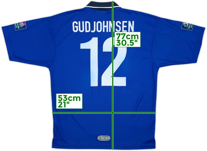 1999-00 Bolton Away Shirt Gudjohnsen #12 - 7/10 - (M)