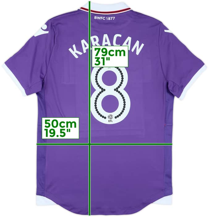 2017-18 Bolton Away Shirt Karacan #8 - 6/10 - (L)