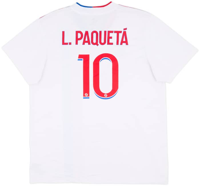 2021-22 Lyon Home Shirt L.Paqueta #10 - 8/10 - (XL)