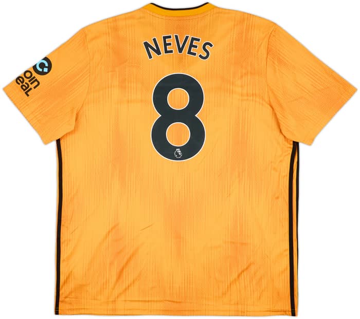 2019-20 Wolves Home Shirt Neves #8 - 9/10 - (XXL)