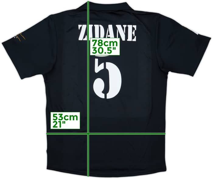 2002-03 Real Madrid Centenary Away Shirt Zidane #5 - 7/10 - (L)