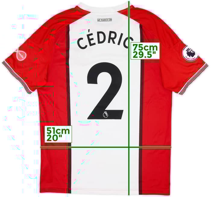 2017-18 Southampton Home Shirt Cedric #2 - 6/10 - (L)