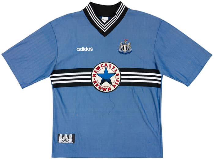 1996-97 Newcastle Away Shirt Shearer #9 - 8/10 - (XL)