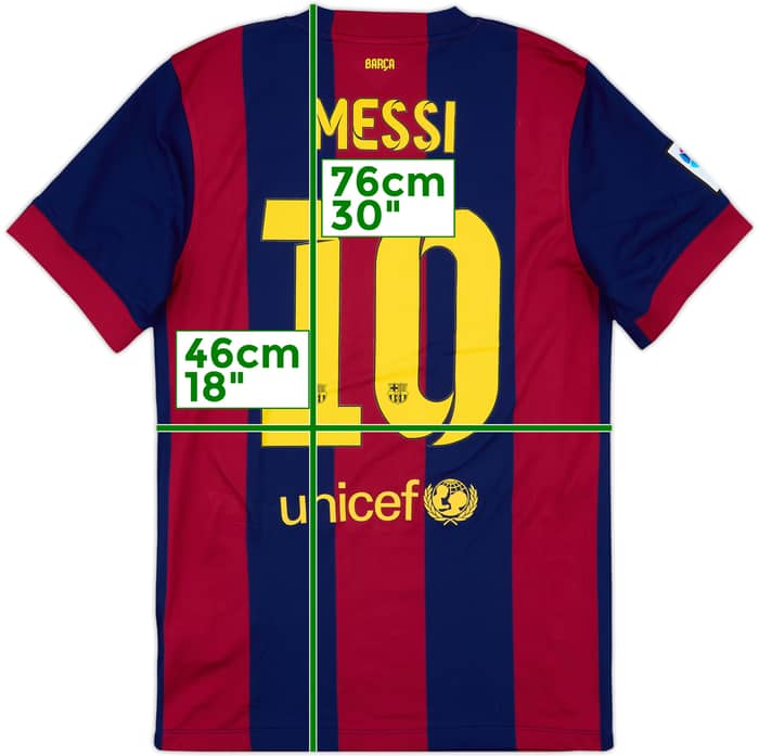 2014-15 Barcelona Home Shirt Messi #10 - 8/10 - (S)