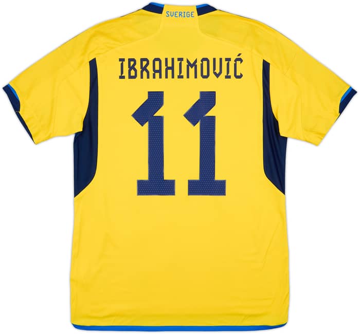 2022-23 Sweden Home Shirt Ibrahimovic #11 - 8/10 - (L)