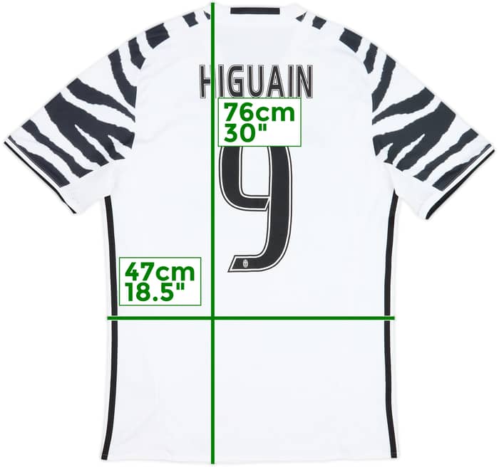 Camiseta de la tercera equipación del Juventus 2016-17 Higuain #9 - 6/10 - (M)