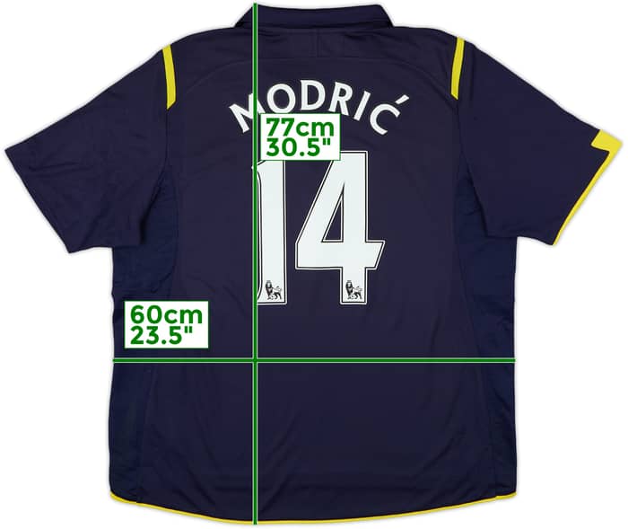2009-10 Tottenham Away Shirt Modric #14 - 8/10 - (XL)