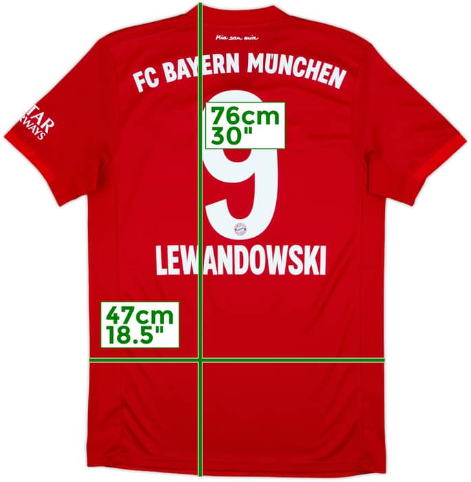 2019-20 Bayern Munich Home Shirt Lewandowski #9 - 10/10 - (S)