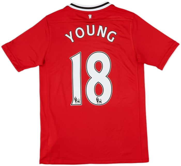 2011-12 Manchester United Home Shirt Young #18 - 8/10 - (XL.Boys)