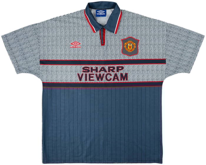 1995-96 Manchester United Away Shirt Cantona #7 - 9/10 - (XL)