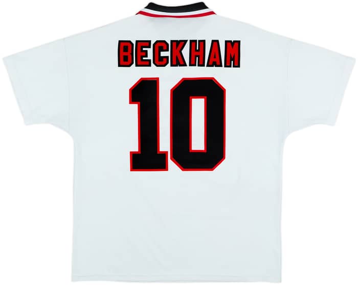 1996-97 Manchester United Away Shirt Beckham #10 - 7/10 - (XL)