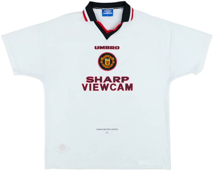 1996-97 Manchester United Away Shirt Beckham #10 - 7/10 - (XL)