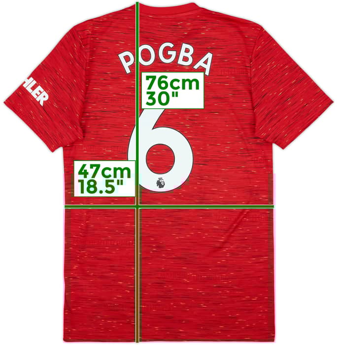 2020-21 Manchester United Home Shirt Pogba #6 - 10/10 - (S)
