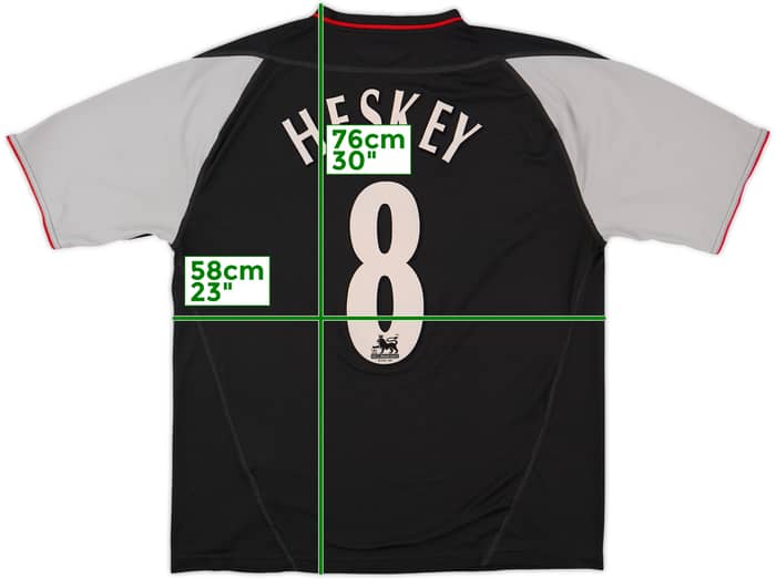 2002-04 Liverpool Away Shirt Heskey #8 - 8/10 - (L)