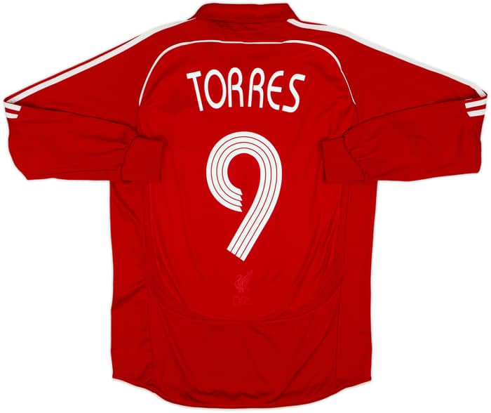 2006-08 Liverpool Home L/S Shirt Torres #9 - 8/10 - (M)
