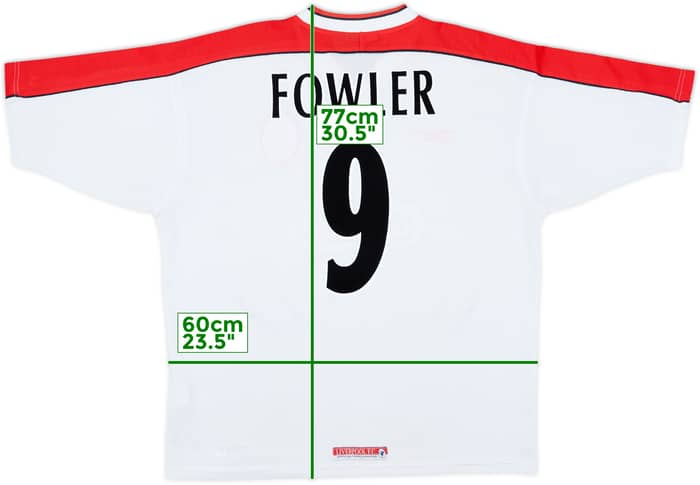 1998-99 Liverpool Away Shirt Fowler #9 - 7/10 - (L)