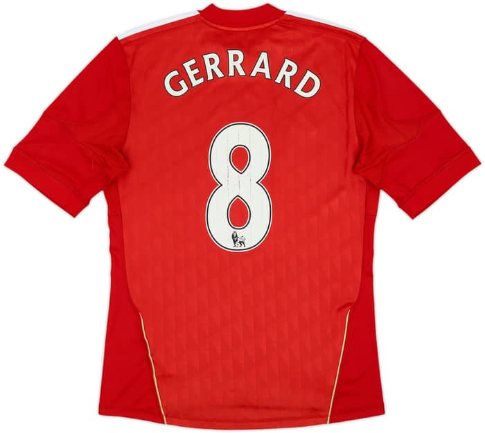 2010-12 Liverpool Home Shirt Gerrard #8 - 6/10 - (S)