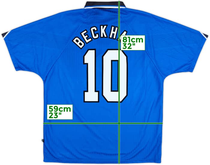 1996-98 Manchester United Third Shirt Beckham #10 - 10/10 - (XL)